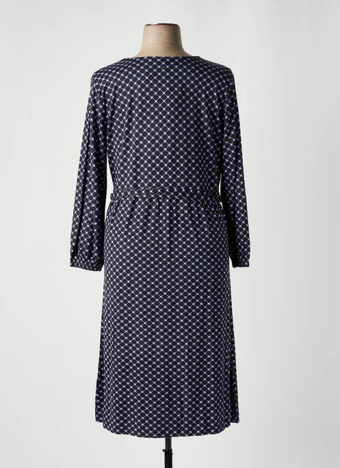 Robe mi-longue manches longues manches longues bleu SHEEGO femme