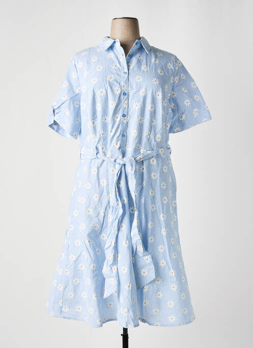 Robe mi-longue bleu SHEEGO pour femme