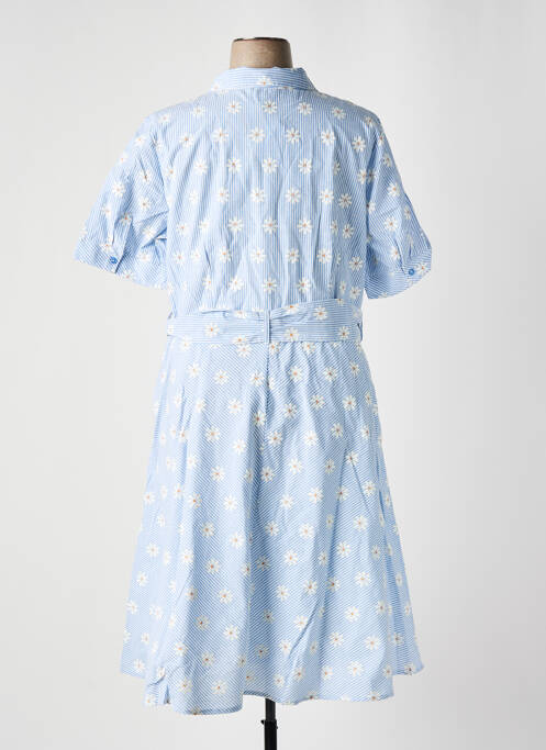 Robe mi-longue bleu SHEEGO pour femme