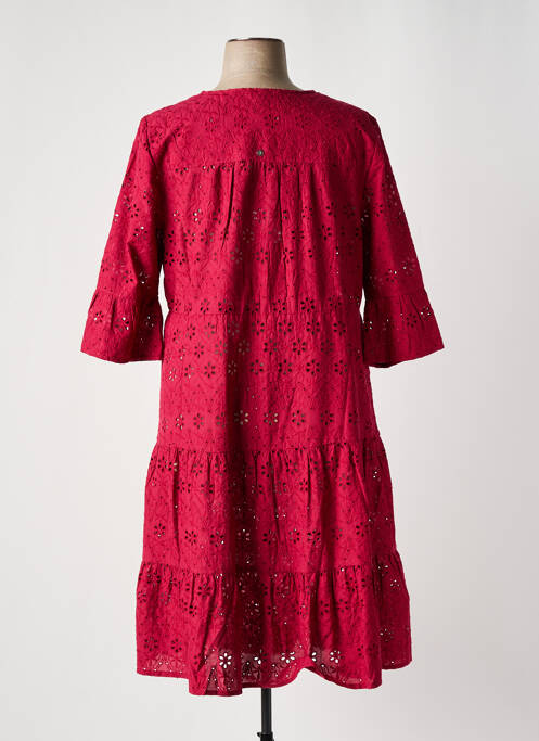 Robe mi-longue rouge SHEEGO pour femme