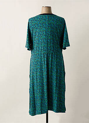 Robe longue manches courtes manches courtes bleu SHEEGO femme