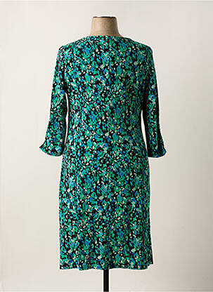 Robe mi-longue manches 3/4 manches 3/4 vert SHEEGO femme