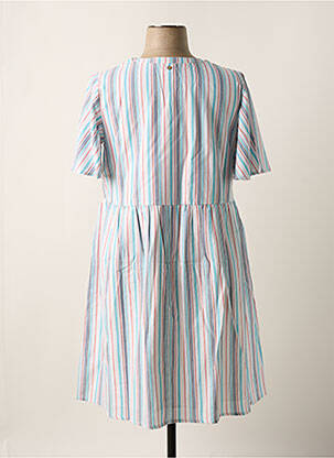 Robe mi-longue manches courtes manches courtes bleu SHEEGO femme