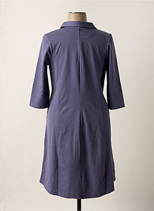 Robe mi-longue manches 3/4 manches 3/4 bleu SHEEGO femme