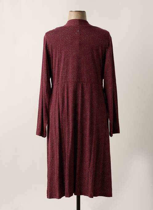 Robe mi-longue manches longues manches longues rouge SHEEGO femme