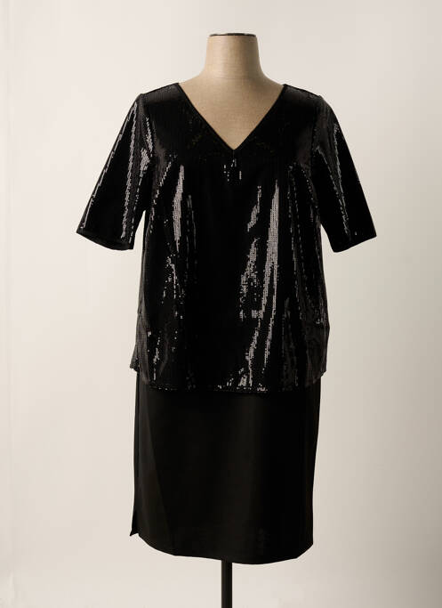 Robe mi-longue noir SHEEGO femme