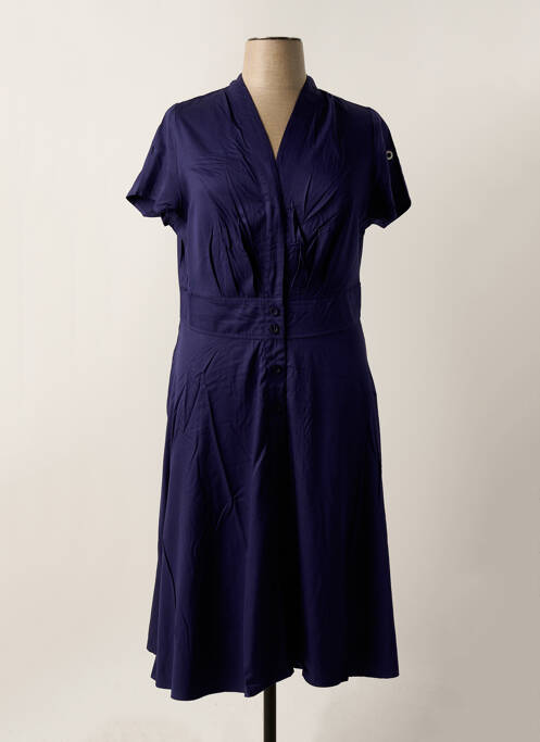 Robe mi-longue bleu SHEEGO pour femme