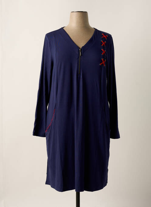 Robe mi-longue bleu SHEEGO pour femme