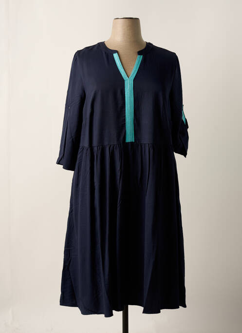 Robe mi-longue bleu SHEEGO pour femme