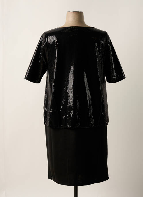 Robe mi-longue noir SHEEGO pour femme