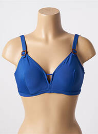 Haut de maillot de bain stretch haut soutien-gorge emboitant bleu SIMONE PERELE femme