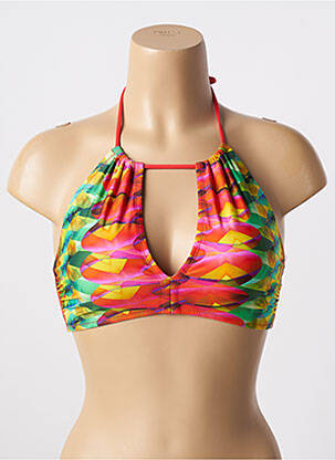 Haut de maillot de bain stretch bralettes rouge ANTIGEL femme