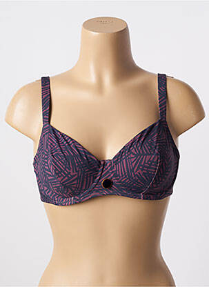 Haut de maillot de bain stretch haut soutien-gorge emboitant violet SIMONE PERELE femme