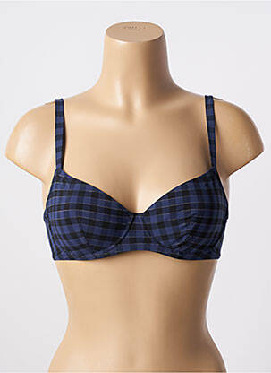 Haut de maillot de bain stretch haut soutien-gorge emboitant bleu SIMONE PERELE femme