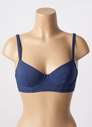 Haut de maillot de bain stretch haut soutien-gorge balconnet bleu SIMONE PERELE femme