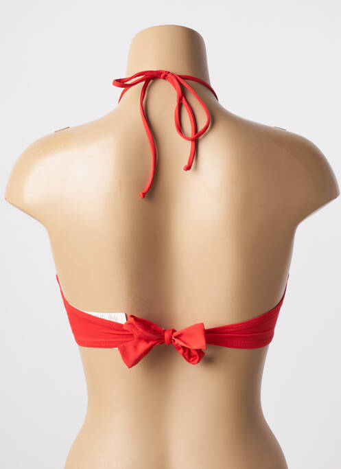 Haut de maillot de bain rouge ANTIGEL femme