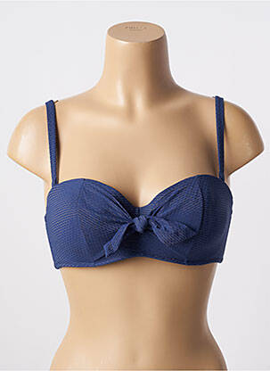 Haut de maillot de bain stretch haut bandeau bleu SIMONE PERELE femme