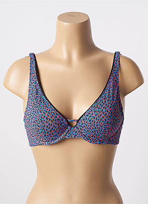 Haut de maillot de bain stretch haut soutien-gorge moulé bleu SIMONE PERELE femme