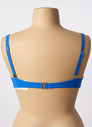 Haut de maillot de bain stretch haut soutien-gorge moulé bleu ANTIGEL femme