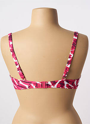 Haut de maillot de bain stretch haut soutien-gorge emboitant rose ANTIGEL femme