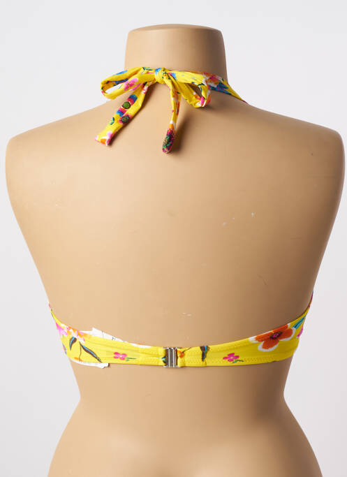 Haut de maillot de bain jaune ANTIGEL femme