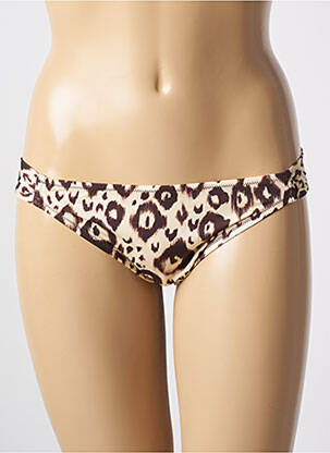 Bas de maillot de bain effet matière satinée culotte beige ANTIGEL femme