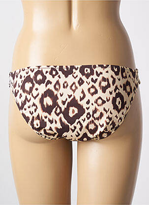 Bas de maillot de bain effet matière satinée culotte beige ANTIGEL femme