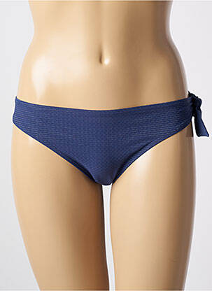 Bas de maillot de bain effet matière satinée culotte bleu SIMONE PERELE femme