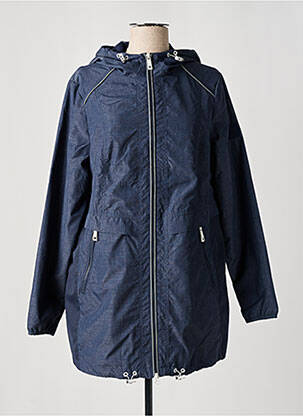Coupe-vent manches longues a capuche bleu CECIL femme