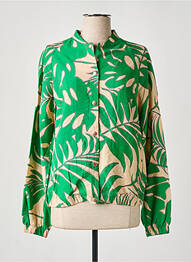 Veste casual poches vert GEISHA femme