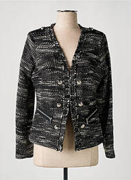 Veste casual coupe droite noir EVA KAYAN femme