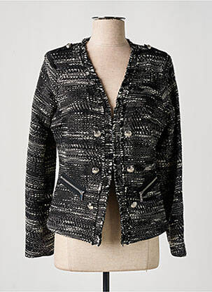 Veste casual coupe droite noir EVA KAYAN femme