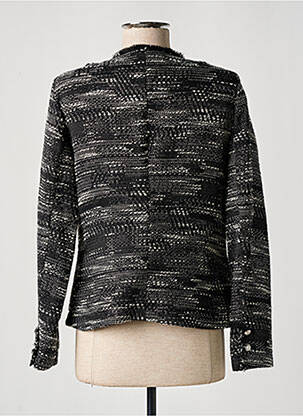 Veste casual coupe droite noir EVA KAYAN femme