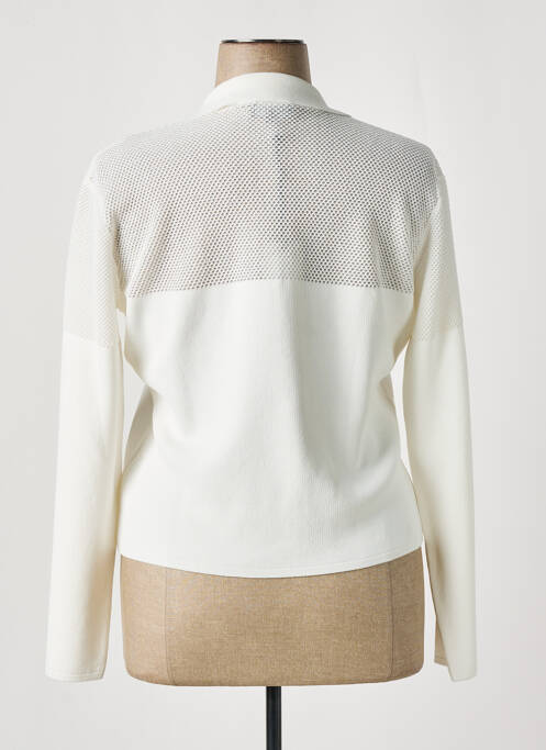 Gilet manches longues blanc EVA KAYAN pour femme