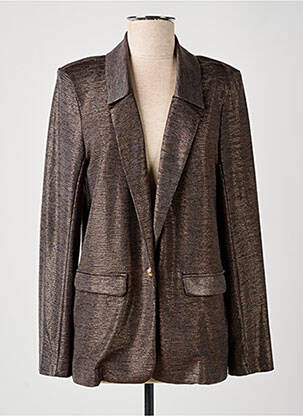 Blazer poches marron JEFF GALLANO femme