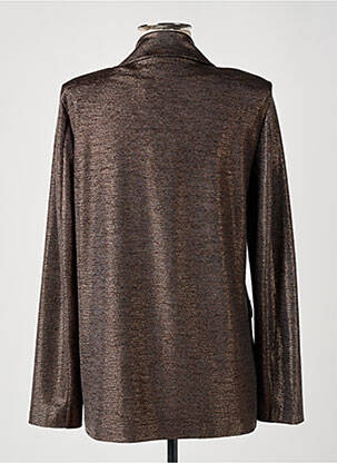 Blazer poches marron JEFF GALLANO femme