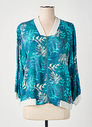 Blouson col col montant vert EVA KAYAN femme