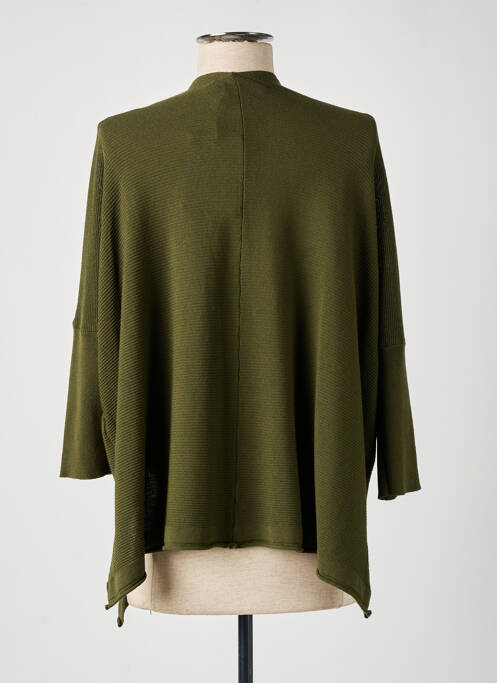 Gilet manches longues vert LA FEE MARABOUTEE femme