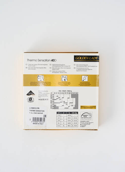 Collants bleu GOLDEN LADY pour femme