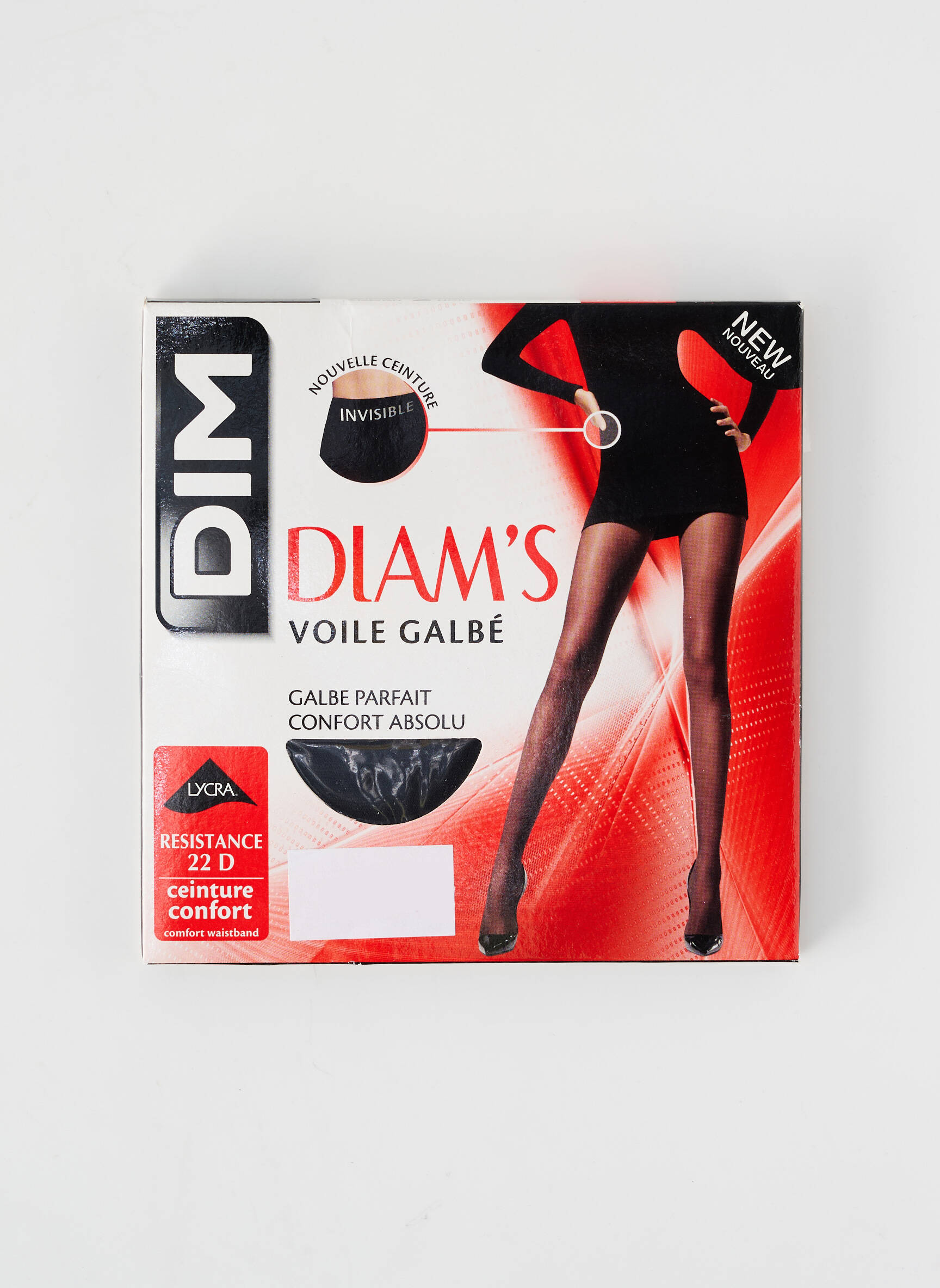 Collants tissage transparent noir DIM femme
