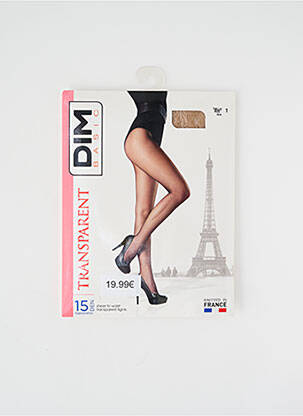 Collants tissage transparent chair DIM femme