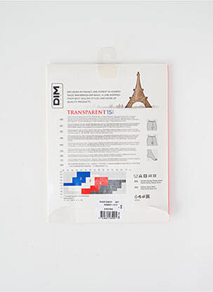Collants tissage transparent chair DIM femme