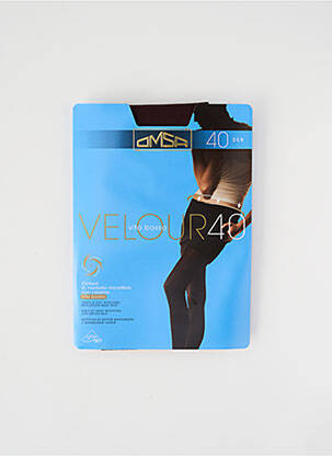 Collants stretch marron OMSA femme