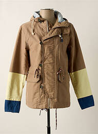 Parka col col montant a capuche beige MAISON SCOTCH homme