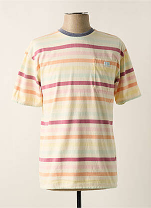 T-shirt stretch manches courtes beige MAISON SCOTCH homme