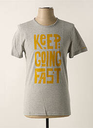 T-shirt stretch manches courtes gris FREEMAN T.PORTER homme