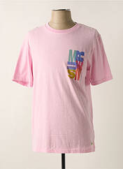 T-shirt rose MAISON SCOTCH pour homme seconde vue