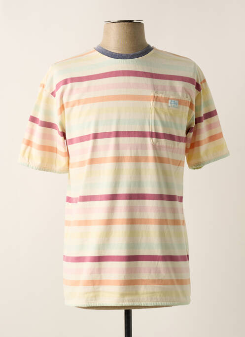 T-shirt stretch manches courtes beige MAISON SCOTCH homme