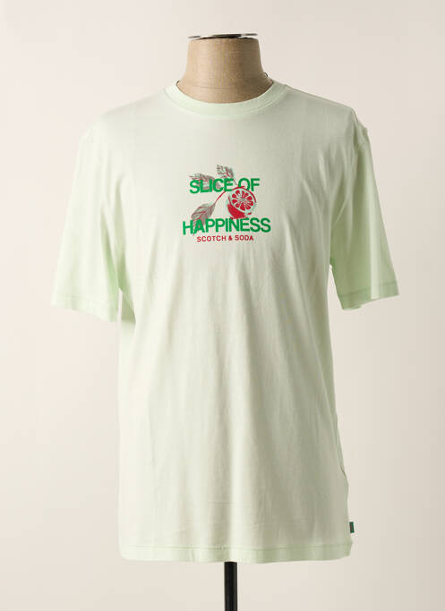 T-shirt vert MAISON SCOTCH pour homme