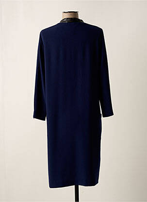Robe mi-longue coupe fluide manches longues bleu GERARD DAREL femme